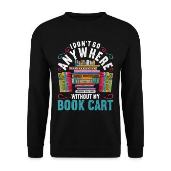 Bibliothekar Bibliothekarin - Unisex Pullover - Schwarz - Vorne - Alina (178cm) & Michal (187cm)