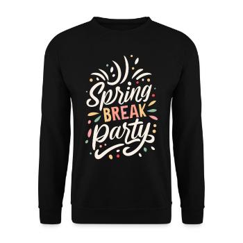 Spring Break 2024 Holiday Retro Vintage - Sweat-shirt Unisexe - noir - Devant - Alina (178cm) & Michal (187cm)