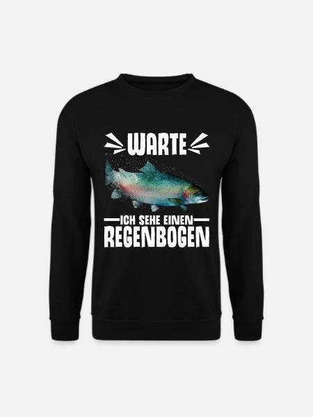 Forellen Angeln - Unisex Pullover - Schwarz