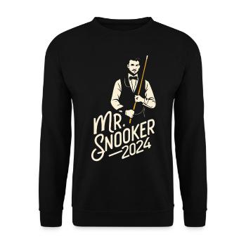 Mr. Snooker 2024 Pool Billiards Snooker Player - Unisex Sweatshirt - black - Front - Alina (178cm) & Michal (187cm)