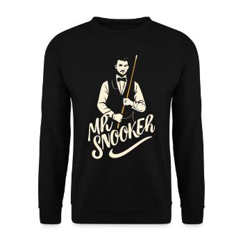 Mr. Snooker 2024 Pool Billiards Snooker Player - Unisex Sweatshirt - black - Front - Alina (178cm) & Michal (187cm)
