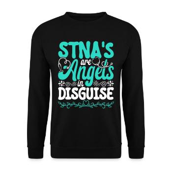 Geriatric Care Assistant Nursing Assistant Nursing Assistant - Unisex Sweatshirt - black - Front - Alina (178cm) & Michal (187cm)