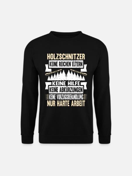 Zimmermann Schreiner Holz - Unisex Pullover - Schwarz