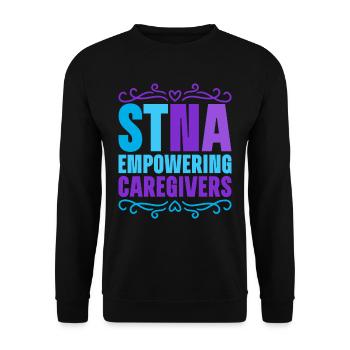 Geriatric Care Assistant Nursing Assistant Nursing Assistant - Unisex Sweatshirt - black - Front - Alina (178cm) & Michal (187cm)