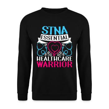 Geriatric Care Assistant Nursing Assistant Nursing Assistant - Unisex Sweatshirt - black - Front - Alina (178cm) & Michal (187cm)