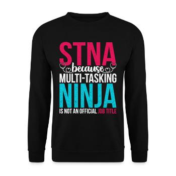 Nursing assistant geriatric care assistant nursing assistant - Unisex Sweatshirt - black - Front - Alina (178cm) & Michal (187cm)