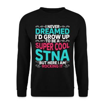 Geriatric Care Assistant Nursing Assistant Nursing Assistant - Unisex Sweatshirt - black - Front - Alina (178cm) & Michal (187cm)