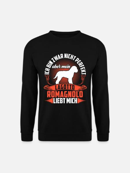 Lagotto Romagnolo liebt mich Trüffelhund - Unisex Pullover - Schwarz