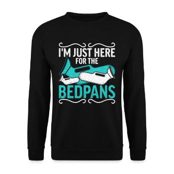 Geriatric Care Assistant Nursing Assistant Nursing Assistant - Unisex Sweatshirt - black - Front - Alina (178cm) & Michal (187cm)