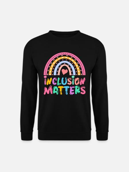 Erziehungsassistent Inclusion Matters - Unisex Pullover - Schwarz