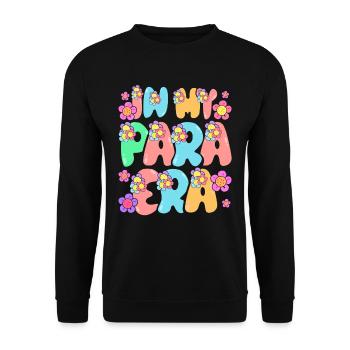 Childcare Assistant In My Para Era - Unisex Sweatshirt - black - Front - Alina (178cm) & Michal (187cm)