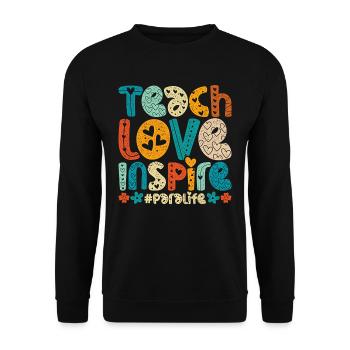 Childcare Assistant - Unisex Sweatshirt - black - Front - Alina (178cm) & Michal (187cm)