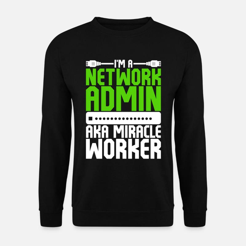 Programmeur, Administrateur Réseau - Sweat-shirt Unisexe - noir
