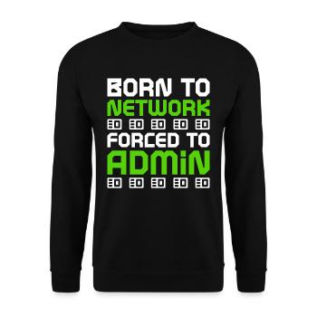 Netzwerkadministrator Programmierer - Unisex Pullover - Schwarz - Vorne - Alina (178cm) & Michal (187cm)