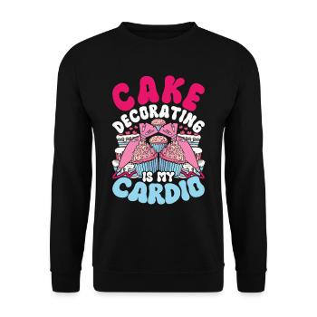 Cake Artist, Cake Artist, Pastry Chef, Patissier - Unisex Sweatshirt - black - Front - Alina (178cm) & Michal (187cm)