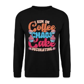 Cake artist, pastry chef, patissier - Unisex Sweatshirt - black - Front - Alina (178cm) & Michal (187cm)