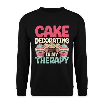 Cake Artist, Cake Artist, Pastry Chef, Patissier - Unisex Sweatshirt - black - Front - Alina (178cm) & Michal (187cm)