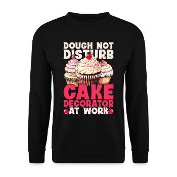 Cake Artist, Cake Artist, Pastry Chef, Patissier - Unisex Sweatshirt - black - Front - Alina (178cm) & Michal (187cm)