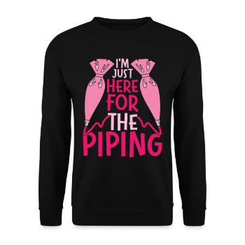 Cake Artist Pastry Chef Patissier - Unisex Sweatshirt - black - Front - Alina (178cm) & Michal (187cm)