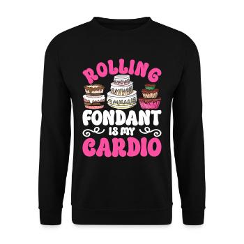 Tortenkünstler Cake Artist Konditor - Unisex Pullover - Schwarz - Vorne - Alina (178cm) & Michal (187cm)
