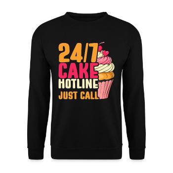 Cake Artist, Cake Artist, Pastry Chef, Patissier - Unisex Sweatshirt - black - Front - Alina (178cm) & Michal (187cm)