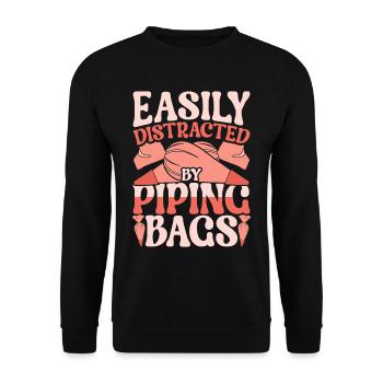 Cake Artist, Cake Artist, Pastry Chef, Patissier - Unisex Sweatshirt - black - Front - Alina (178cm) & Michal (187cm)
