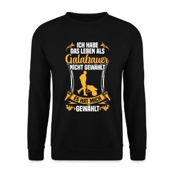 La vie d’un jardinier paysagiste - Sweat-shirt Unisexe - noir - Devant - Alina (178cm) & Michal (187cm)