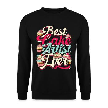 Cake Artist, Cake Artist, Pastry Chef, Patissier - Unisex Sweatshirt - black - Front - Alina (178cm) & Michal (187cm)