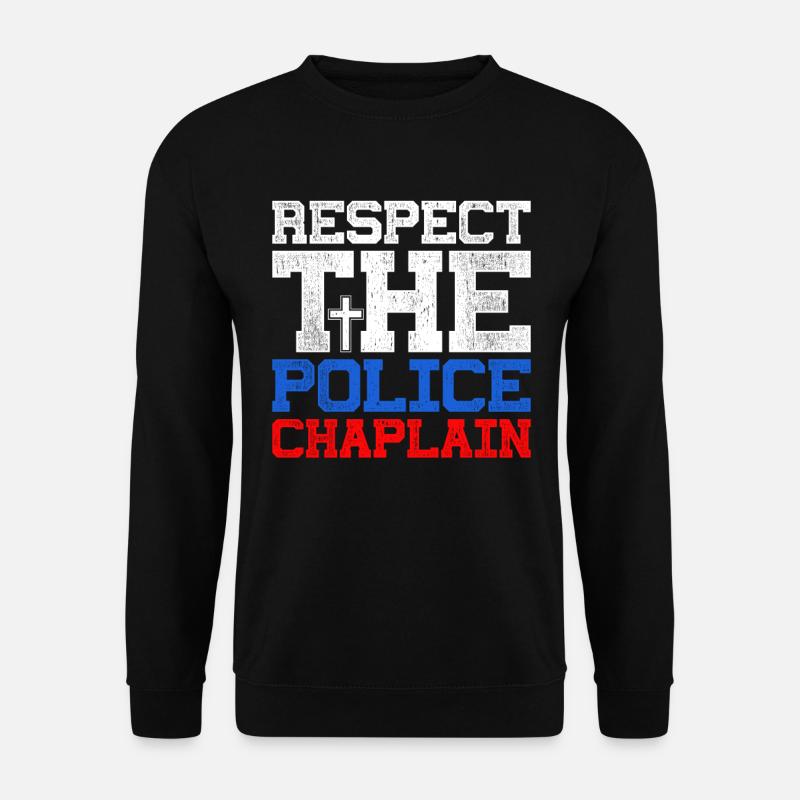 Police chaplain cleric - Unisex Sweatshirt - black
