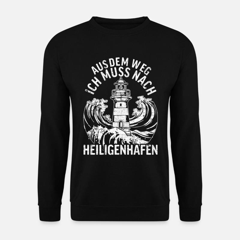 Aus dem Weg ich muss nach Heiligenhafen - Unisex Pullover - Schwarz
