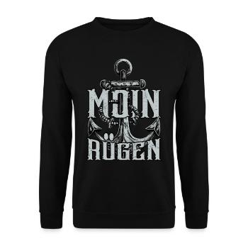 Moin Rügen - Unisex Pullover - Schwarz - Vorne - Alina (178cm) & Michal (187cm)