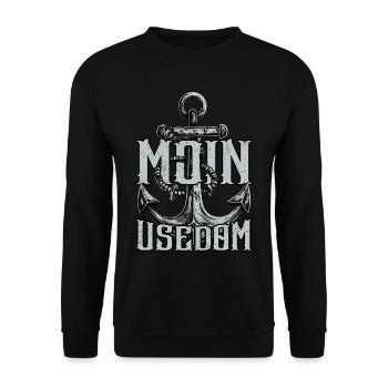 Moin Usedom - Unisex Pullover - Schwarz - Vorne - Alina (178cm) & Michal (187cm)