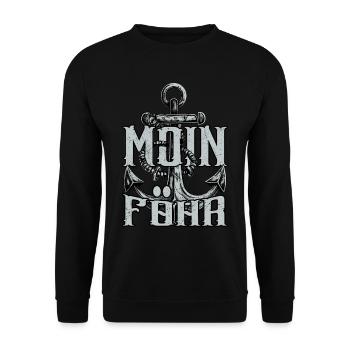 Moin Föhr - Unisex Pullover - Schwarz - Vorne - Alina (178cm) & Michal (187cm)