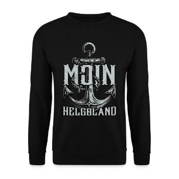Moin Helgoland - Unisex Pullover - Schwarz - Vorne - Alina (178cm) & Michal (187cm)