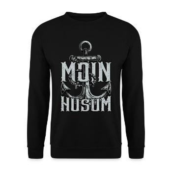 Moin Husum - Unisex Pullover - Schwarz - Vorne - Alina (178cm) & Michal (187cm)