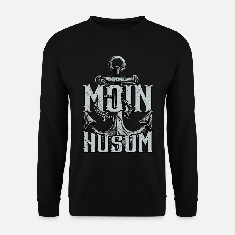 Moin Husum - Unisex Pullover - Schwarz