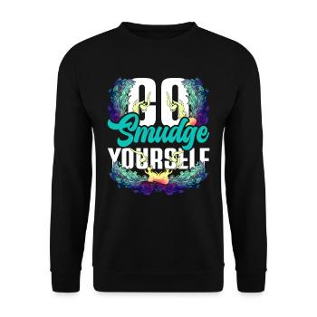 Smudging Apartment Fumigation - Unisex Sweatshirt - black - Front - Alina (178cm) & Michal (187cm)