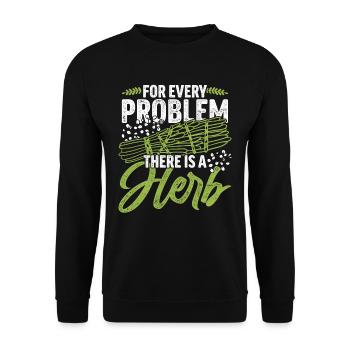 Smudging Apartment Fumigation - Unisex Sweatshirt - black - Front - Alina (178cm) & Michal (187cm)