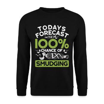 Smudging Apartment Fumigation - Unisex Sweatshirt - black - Front - Alina (178cm) & Michal (187cm)