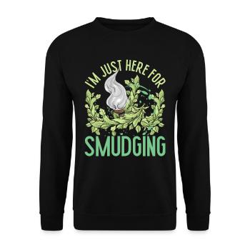 Je suis juste là pour la fumigation de l’appartement - Sweat-shirt Unisexe - noir - Devant - Alina (178cm) & Michal (187cm)