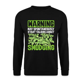 Smudging Apartment Fumigation - Unisex Sweatshirt - black - Front - Alina (178cm) & Michal (187cm)