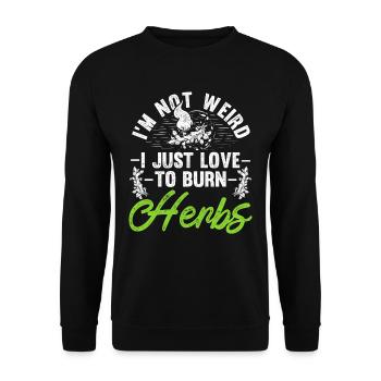 Smudging Apartment Fumigation - Unisex Sweatshirt - black - Front - Alina (178cm) & Michal (187cm)