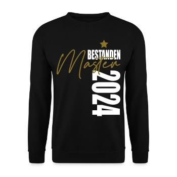 Master 2024 - Unisex Pullover - Schwarz - Vorne - Alina (178cm) & Michal (187cm)