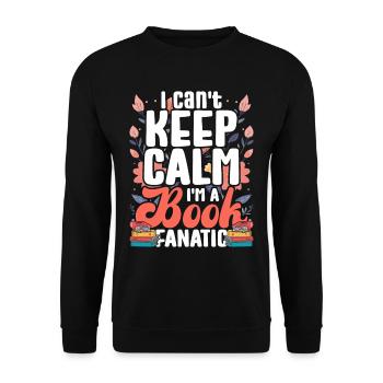 Livres de lecture Amoureux des livres Fanatique de livres - Sweat-shirt Unisexe - noir - Devant - Alina (178cm) & Michal (187cm)