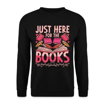 Les amoureux des livres sont là pour les livres - Sweat-shirt Unisexe - noir - Devant - Alina (178cm) & Michal (187cm)