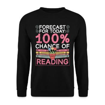 Livres de lecture Amoureux des livres - Sweat-shirt Unisexe - noir - Devant - Alina (178cm) & Michal (187cm)