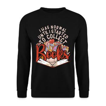 Livres de lecture Amateurs de livres Collectionneurs de livres - Sweat-shirt Unisexe - noir - Devant - Alina (178cm) & Michal (187cm)