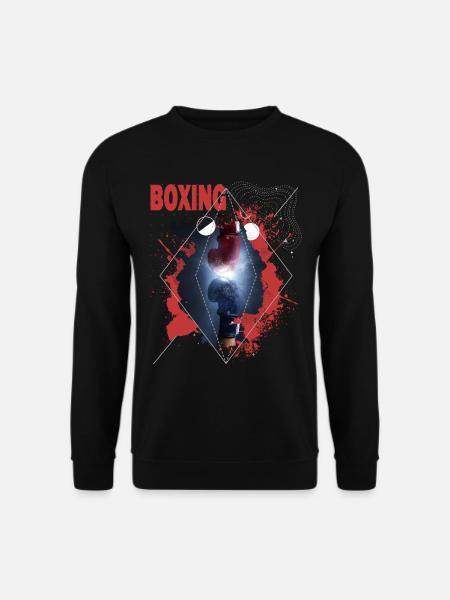 Boxen Boxing Boxer Boxhandschuhe Boxkampf Boxring - Unisex Pullover - Schwarz