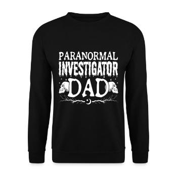 Paranormal papa père fantôme enquêteur cadeaux - Sweat-shirt Unisexe - noir - Devant - Alina (178cm) & Michal (187cm)