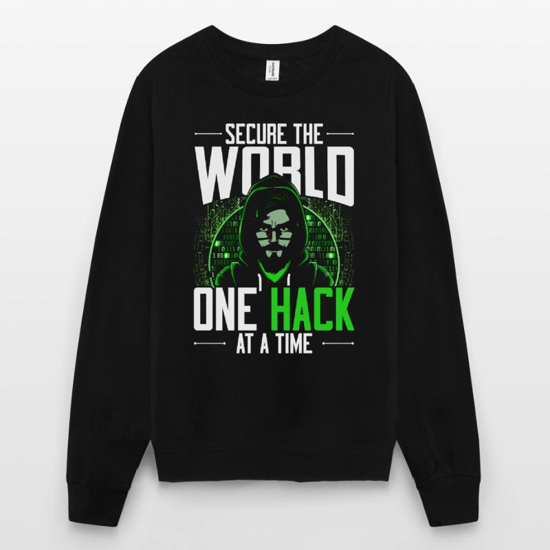 Ethical Hacker Secure The World One Hack At A Time Unisex Pullover